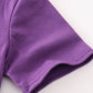 Purple LSU tiger sequin mom&me top