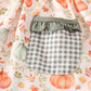 Green pumpkin ruffle girl pants set