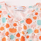 Orange pumpkin print mom dress