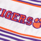 Purple stripe GO TIGERS embroidery boy bubble