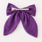 Purple hair sailor bow