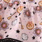 Pink halloween tiered dress