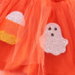 Halloween trick or treat ghost sequin tutu skorts set