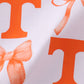 Tennessee bow print girl top