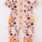 Happy halloween girl romper