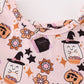 Pink halloween pumpkin twirl dress