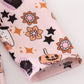 Pink halloween pumpkin twirl dress