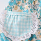 Blue aqua meadow girl bubble