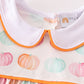 Pumpkin print baby girl bloomers set