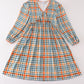 Green plaid mom&me dress