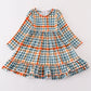 Green plaid mom&me dress