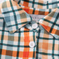 Green plaid dad&me button down shirt