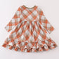 Khaki gingham mom&me dress