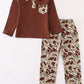 Camouflage print boy pants set