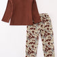 Camouflage print boy pants set