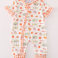 Clemson football baby girl romper