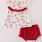 Maroon roll tide football baby girl set