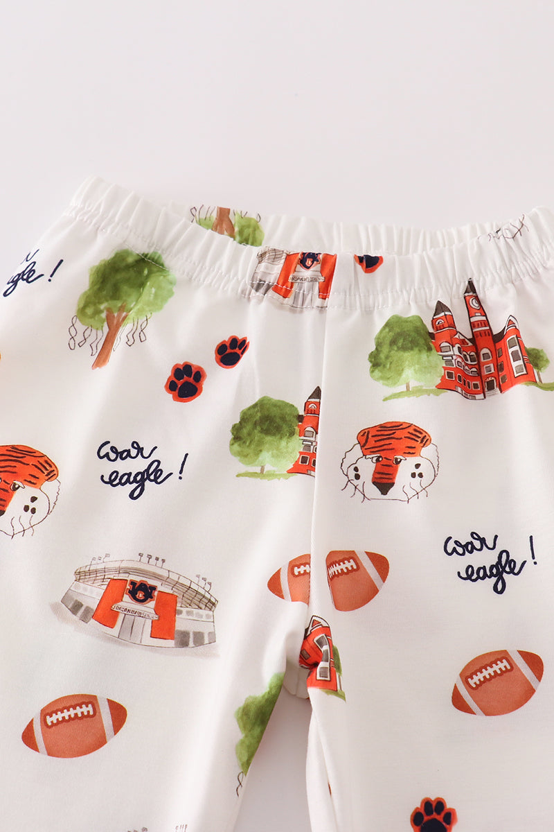 Auburn football tiger girl pajamas set