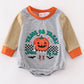 Halloween pumpkin boy romper