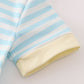 Blue stripe noah's ark applique boy romper