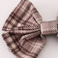 Brown plaid girl hair sailor bow