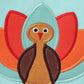 Green turkey applique girl romper