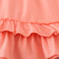 Pink ruffle girl dress