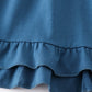 Blue ruffle girl dress