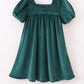 Forest velvet mom&me dress