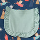 Navy nativity print ruffle pants set