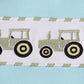Blue tractor embroidery pants set