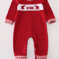 Maroon Alabama embroidery romper