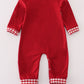 Maroon Alabama embroidery romper