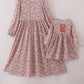 Floral print mom&me dress