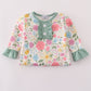 Floral print ruffle romper