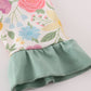Floral print ruffle romper