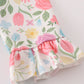 Floral print ruffle pants set
