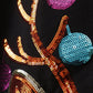 Black reindeer sequin mom&me sweatshirt