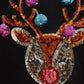 Black reindeer sequin mom&me sweatshirt