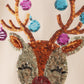 Beige reindeer sequin bloomer set