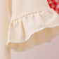 Beige reindeer sequin bloomer set