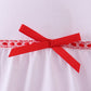 White bow ruffle bubble