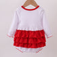 White bow ruffle bubble