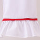White ruffle pajamas pants set