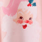 Pink santa claus print top