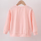 Pink santa claus print top