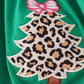 Forest tree applique leopard ruffle bloomer set