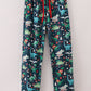 Green dinosaur print dad pajamas pants