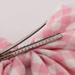 Pink gingham sailor bow