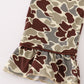 Camouflage antler embroidery girl pajamas set